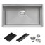 Ruvati Hex Bottom Workstation Scratch Resistant Embossed Kitchen Sink Stainless Steel-250662722