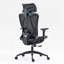 Chaise de bureau haut dossier en filet avec accoudoirs réglables en 3D-49332522