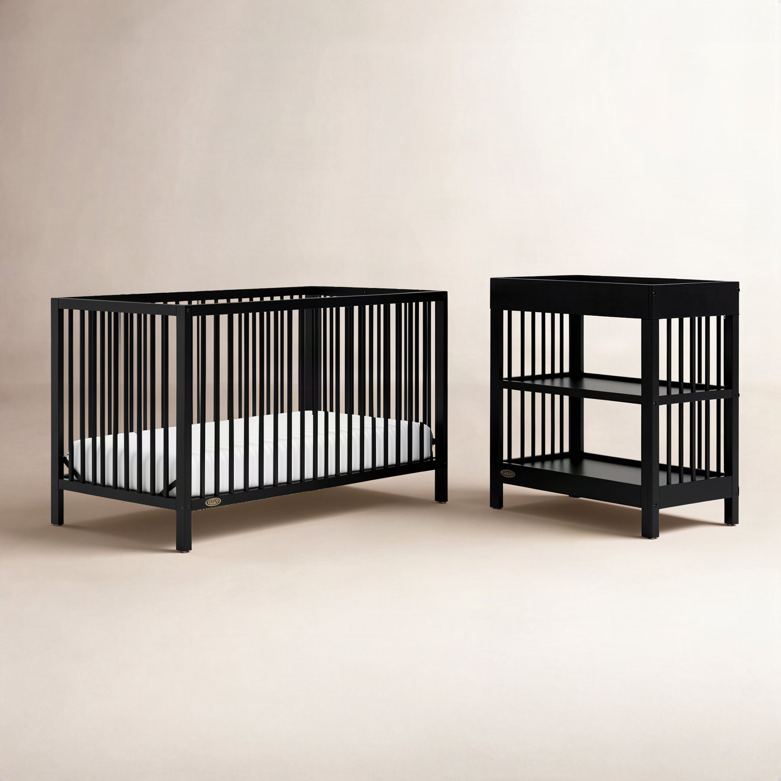 Graco Teddi 2-Piece Nursery Furniture Set, Black