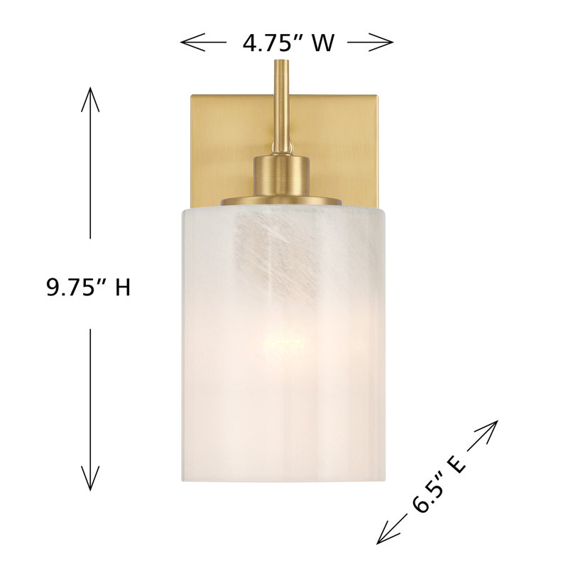 Applique murale 1 lumière Volkward, Laiton naturel