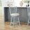 Tabouret de bar et de comptoir pivotant Henock