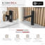 Robinet élégant pour salle de bain à poignée simple 7 1/2 po Solace Riela-105258614
