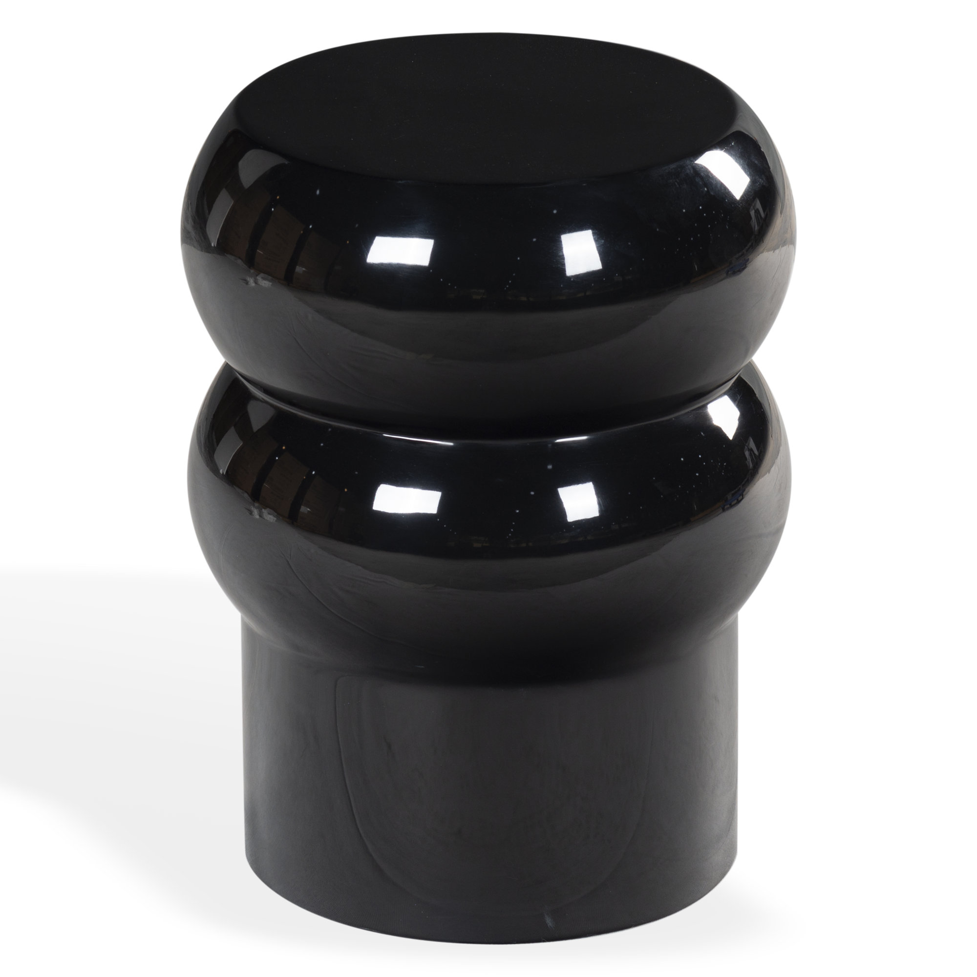 Joyrosa Concrete Accent Table, Black