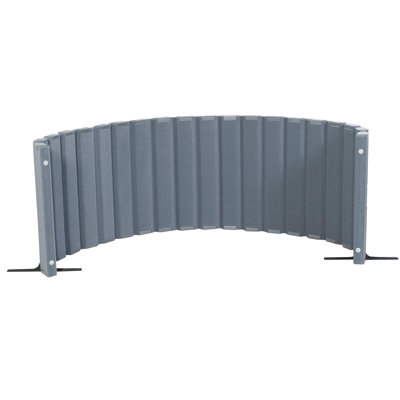 Angeles 48" x 72' Quiet Divider With Sound Dampening Panels, Freestanding Room Divider Wall, Slate Blue