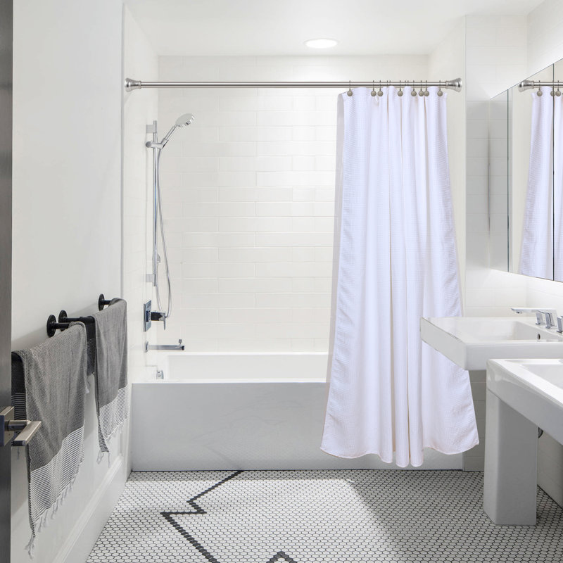 Crochets à rideau de douche, Nickel