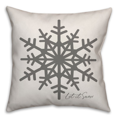  Housse de coussin Let It Snow