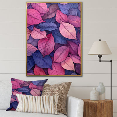 " Pink Blue Leafs Harmony II "