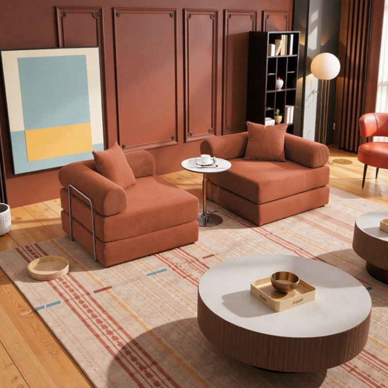 Canapé-lit modulaire Magic: sans assemblage, canapé pliant pour petits espaces, accoudoirs convertibles et amovibles