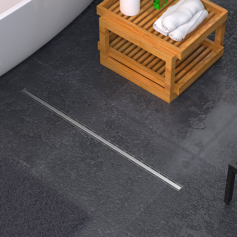 Drain de douche linéaire moderne 36 po - Fente mince de 1 po