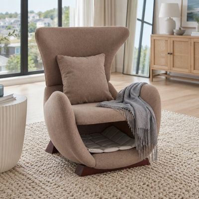 Chaise d'appoint moderne pour animaux de compagnie avec siège incurvé et coin caché pour la chambre à coucher et le coin lecture