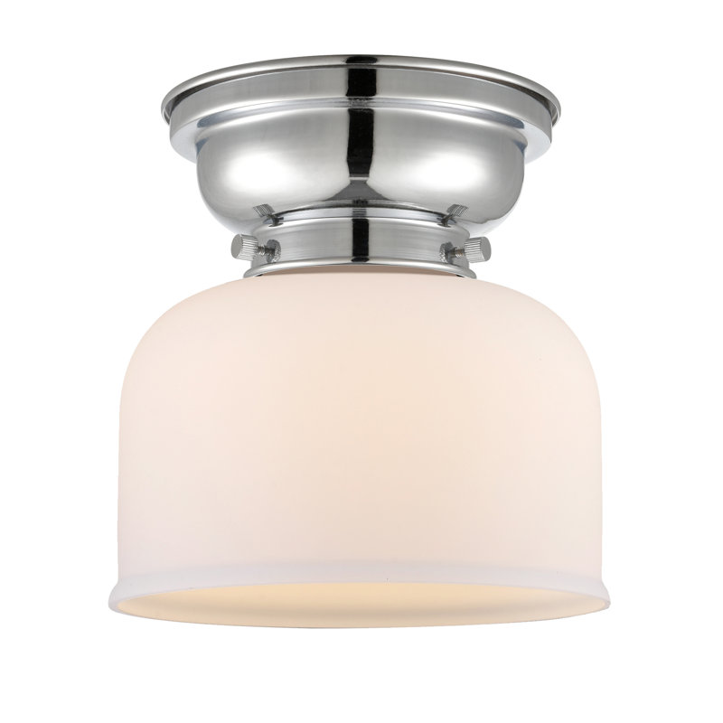 Plafonnier encastré 8 lumières Moody, Blanc mat, Chrome poli, Ampoule DEL 6 watts Vinage
