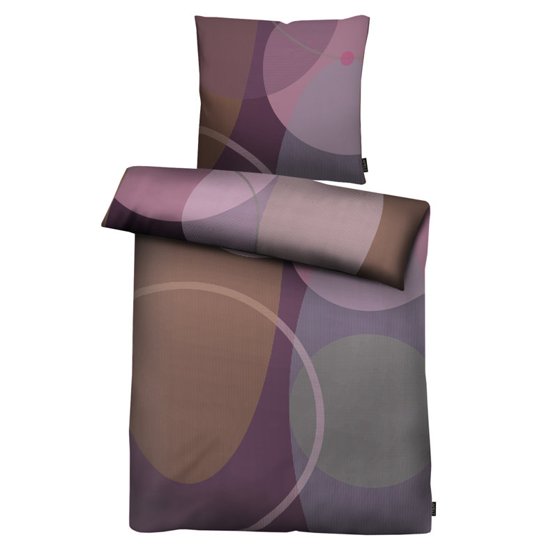Decorate Your Night Sateen Geometric Shapes Duvet Cover with Pillow Shams