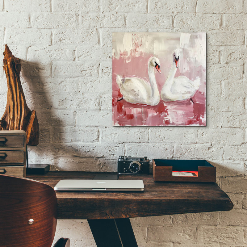 «Graceful Duo» par Svetlana Aleynikova, art mural en verre acrylique, H 12 po x l 12 po x P 0,13 po