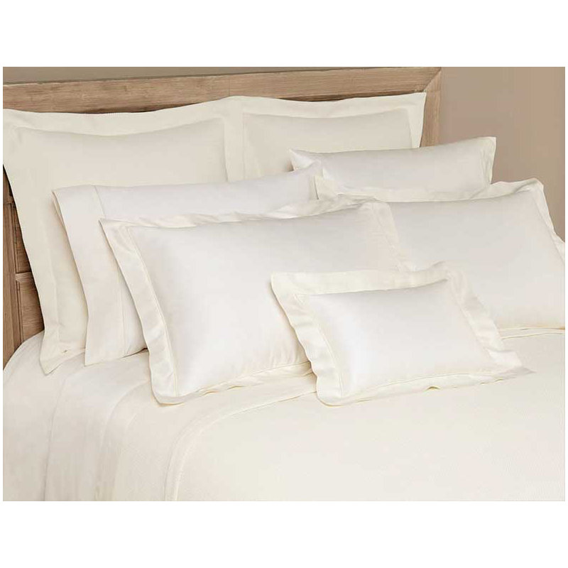 Villa Sateen Flat Sheet, Ivory, Queen