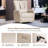 32.7'' W  Power Recliner Swivel Rocker Breathable Leather Recliner With Adjustable Headrest, USB & Type C Ports, Pockets-1132841029