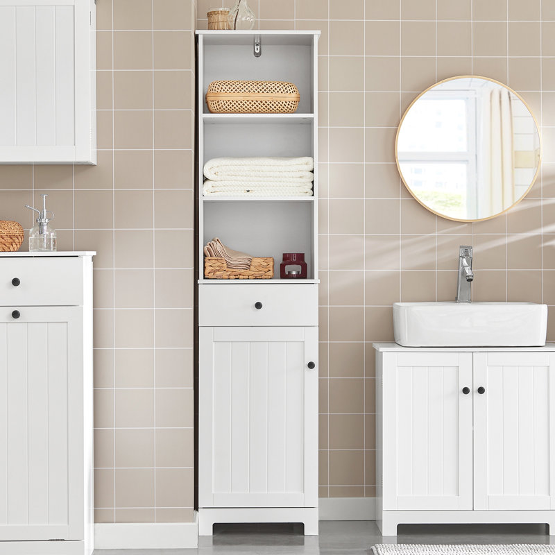 Johnone Linen Cabinet, White