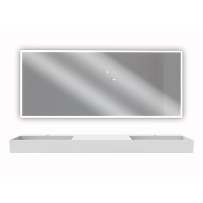 Ensemble de lavabo de salle de bain mural double 72 po Juniper