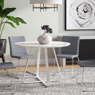 Tegan Round Metal Base Dining Table