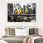 «Horizontal Vivid BW Abstract», reproduction sur toile-25417976