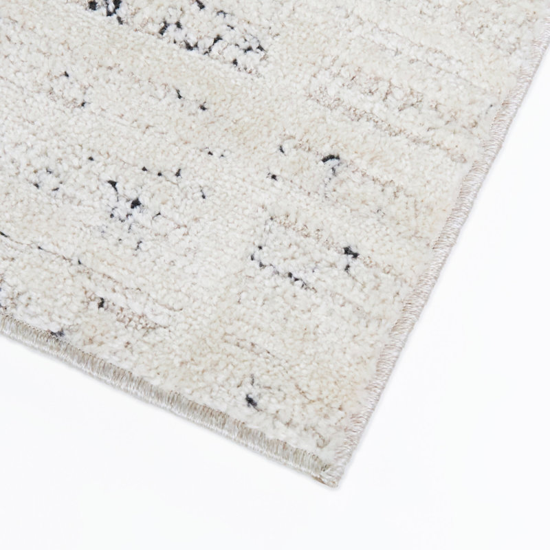 Tapis crème / gris anthracite Ervin, 5 pi 3 po x 7 pi