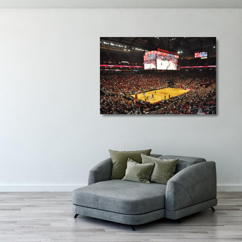 Toyota Center, 27" H x 40" W