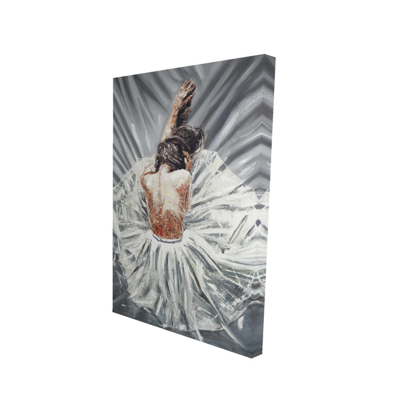 Ballerina Canvas Art - Elegant Clothes Figurative Home Decor