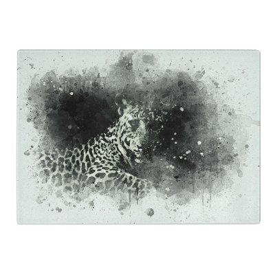 Tempered Glass a Leopard Chopping Board