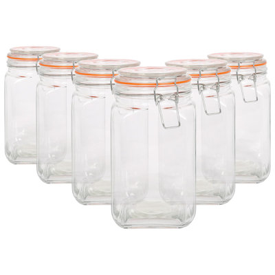 Glass Jar - Set of 6