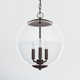 Patterson 3 Light Metal Dimmable Globe Chandelier