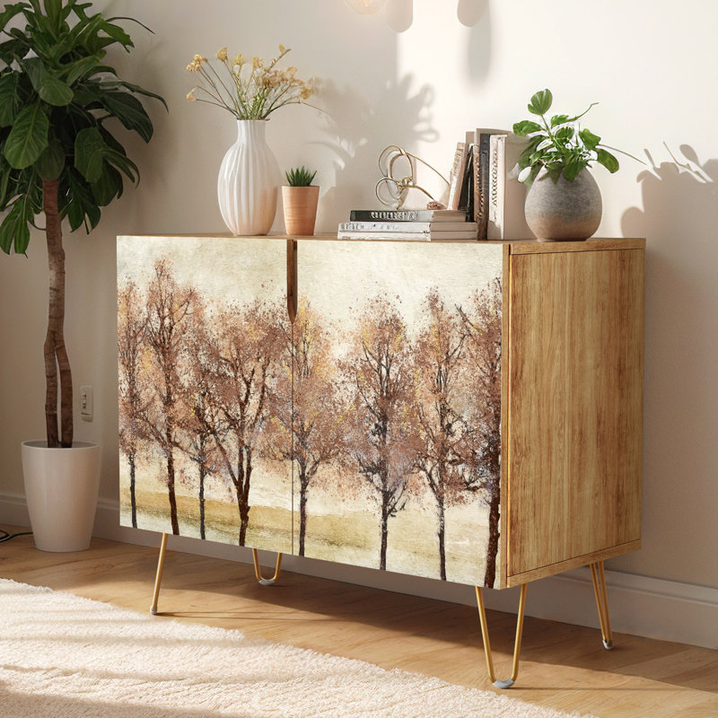 35'' Sideboard, Pastel Forest Tree Brown