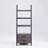 Modern Ladder Bookcase with Drawers, Multi-depth Shelves & Stable Design