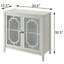 Console blanche avec 2 portes