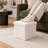 11.8" Folding Cube Storage Ottoman with Reversible Tray-831682809