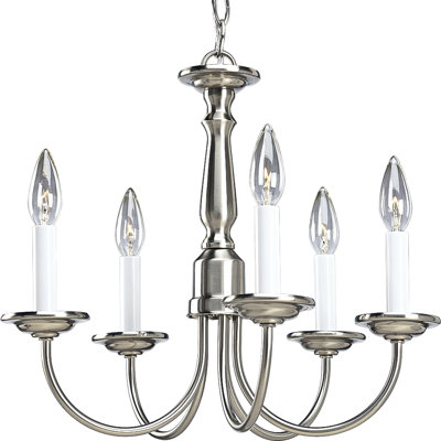 Lustre classique à 5 lumières de style bougie Francesville