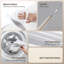Oreiller ergonomique en mousse à mémoire de forme à 9 trous pour le soulagement de la douleur cervicale, oreiller papillon large pour les dormeurs latéraux et dorsaux, oreiller orthopédique respirant