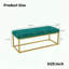 Storage Bench with Steel Frame and Synthetic Leather