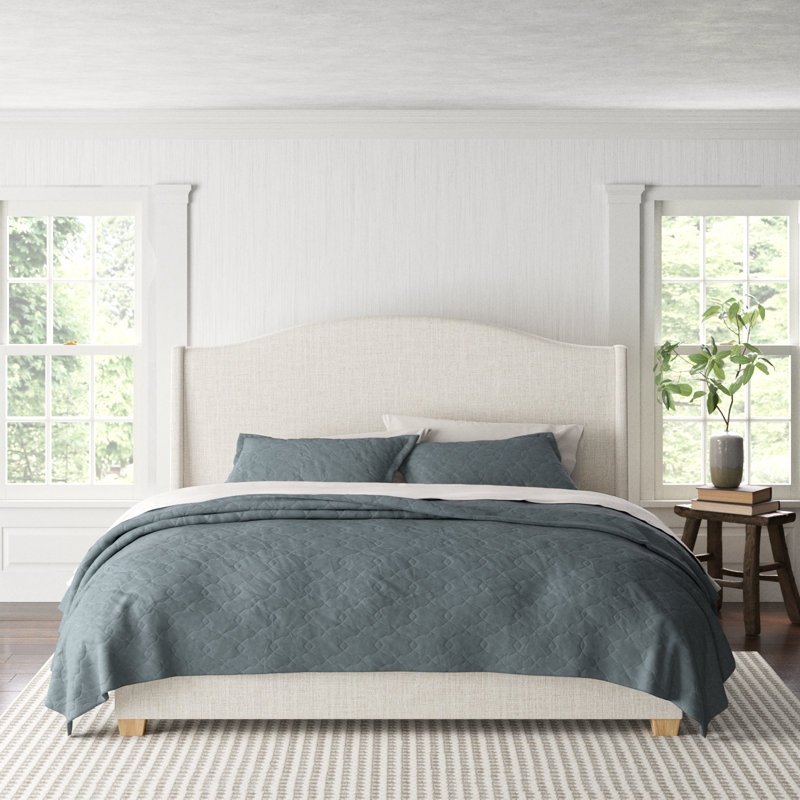 Allis Upholstered Wingback Bed | Stylish & Comfortable