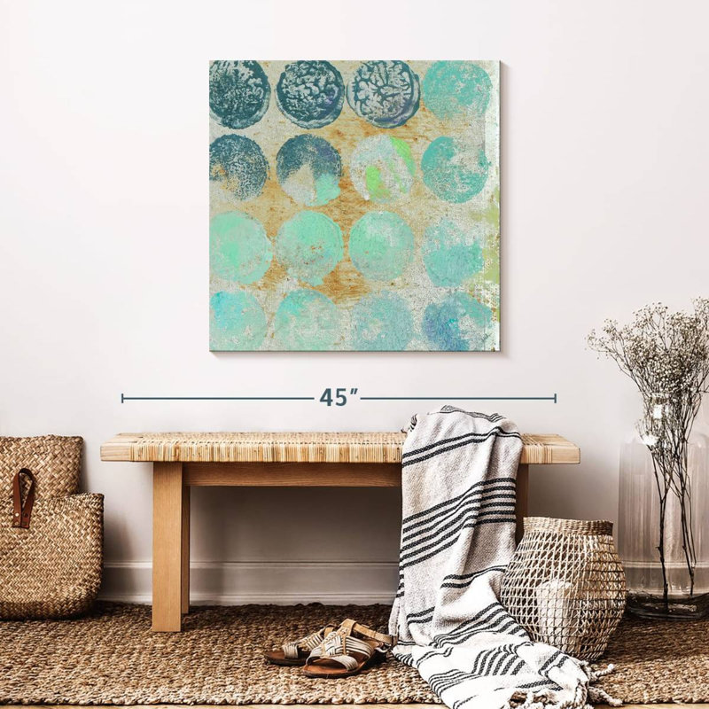 Aqua Circles II, 30" H x 30" W