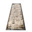 Tapis oriental abstrait, tapis en polypropylène brun ou gris, tapis de chambre contemporain - 5 x 8, 6 x 9-1579910310