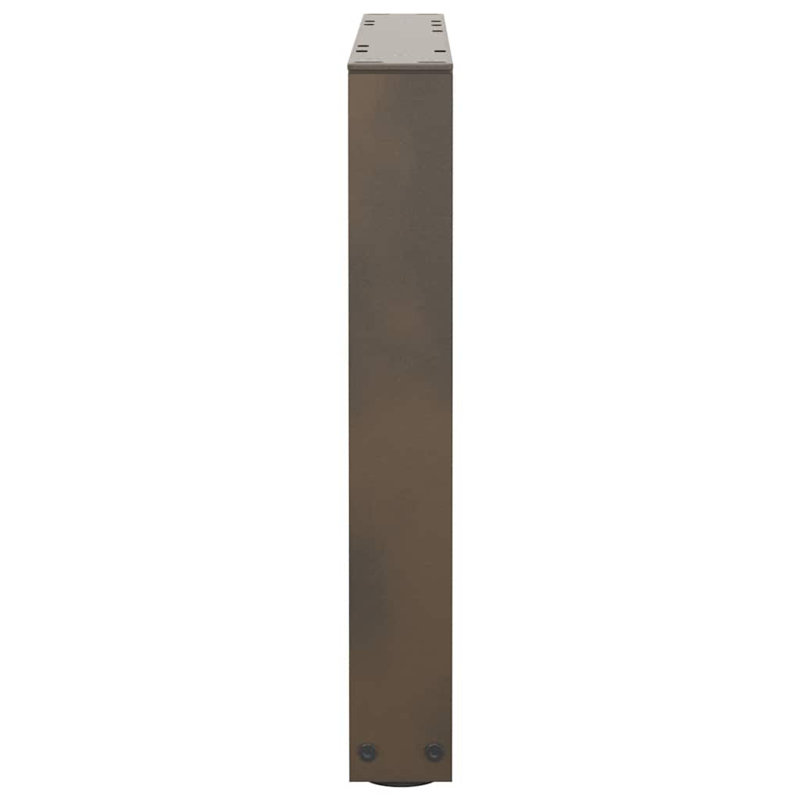 Dining Table Legs V-Shape 2 Pcs Steel, Natural, 43.3cm H x 50cm W