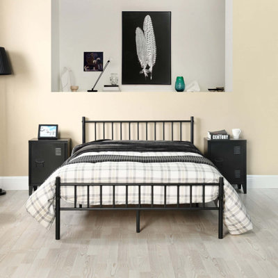 Aurora-Leigh UK Small Double - DE 120 X 190 Cm Metal Bed