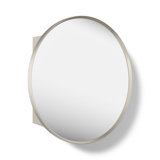 Verdera 24 in Round Framed Medicine Cabinet, Surface Mount or Recessed