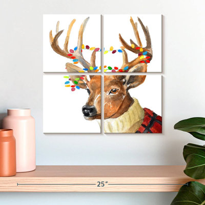 Brampt Christmas Lights Reindeer Sweater