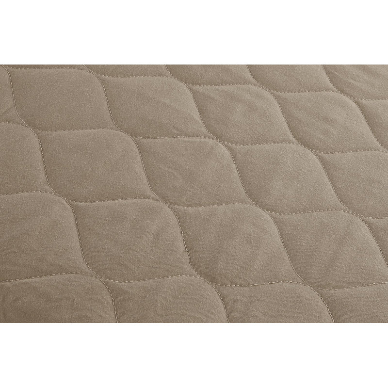Matelas de lit matelassé en polyester 6 po Fernandes, Simple, Brun clair