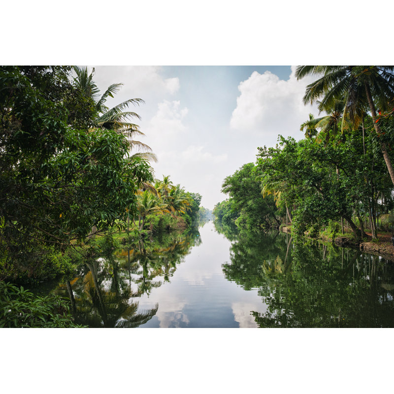 The Kerala Backwaters In India by Powerofforever - Wrapped Canvas Print, 30cm H x 46cm W x 3.8cm D