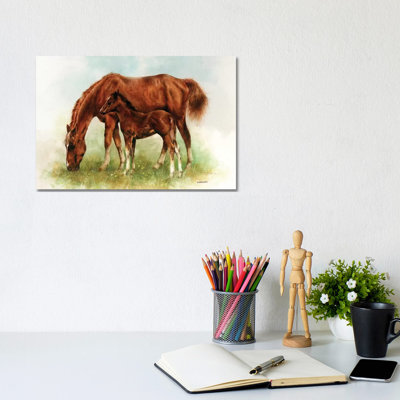 By Mom's Side - Wrapped Canvas Painting