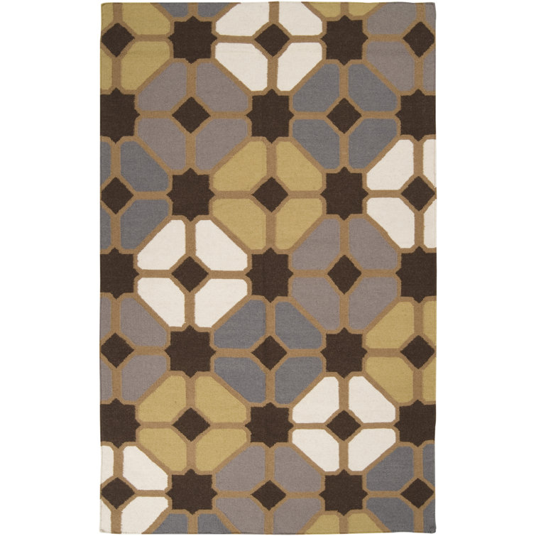 Araliya Wool Geometric Indoor Rug