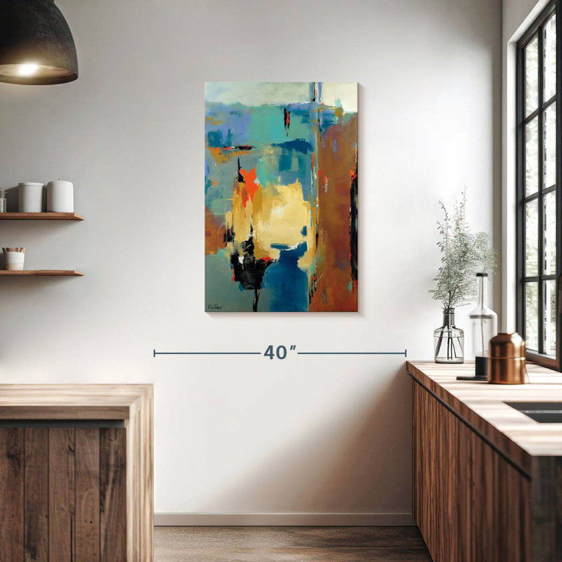 Avery Waterfall Abstract, 36" H x 24" W