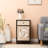 Rustic Nightstand with Drawer and 1-Door Cabinet