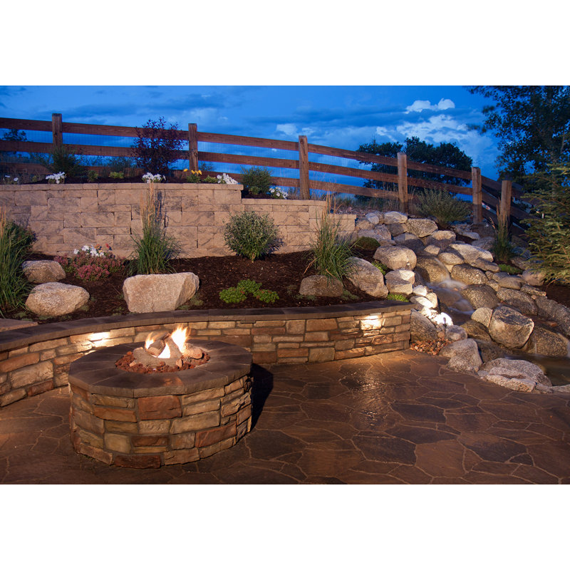 Dark Bronze Low Voltage Integrated LED Metal Step Light Pack
